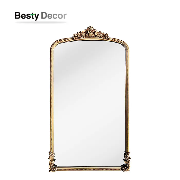 Specchi all'ingrosso con cornice in legno da pavimento di grandi dimensioni per soggiorno